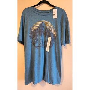 ME87 Clothing Co. Graphic T-Shirt Mens L, NWT, Mountain, camping theme